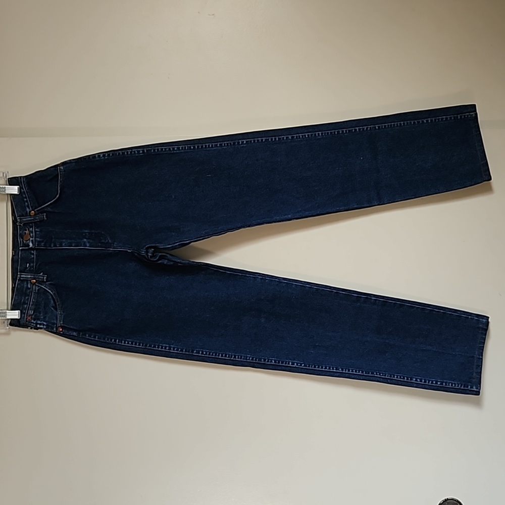 Wrangler vintage classic fit straight leg jeans high rise tall size 7X36